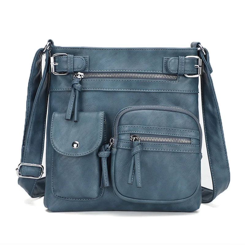 Trendy Shoulder Bag - Sophia-Light Blue-State of Style