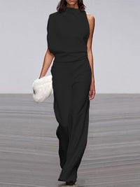Trendy Sleeveless Jumpsuit - Mira-Black-32-State of Style