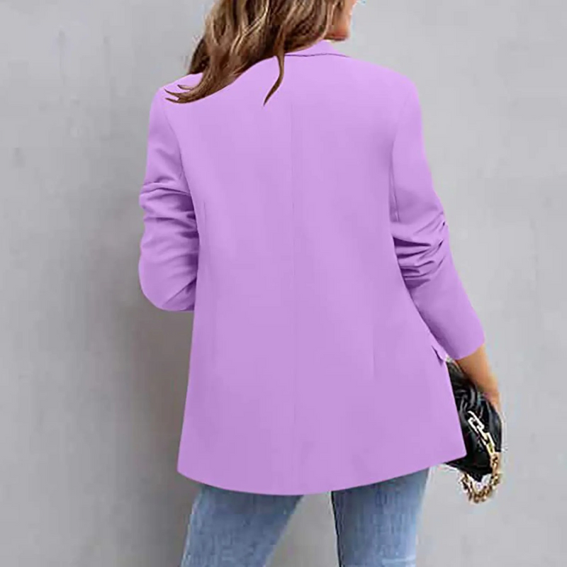 Trendy Slim Fit Blazer for Women - Hana-Purple-S-State of Style