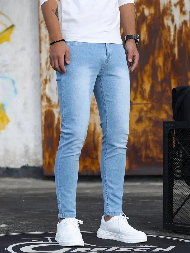 Trendy Slim Fit Jeans for Men - Finn-Light Blue-S-State of Style