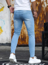 Trendy Slim Fit Jeans for Men - Finn-Light Blue-S-State of Style