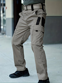 Trendy Solid Men's Cargo Pants - Lars-Grey-S-State of Style