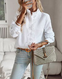 Trendy Striped Ladies' Blouse – Elise-Blue-S-State of Style
