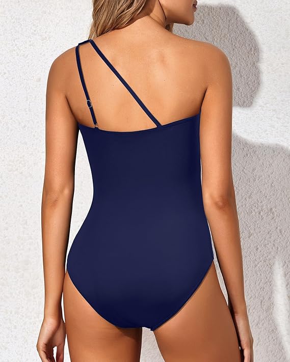 Trendy & Stylish One-Shoulder Swimsuit for Women – Daria-Leopard print-S-State of Style