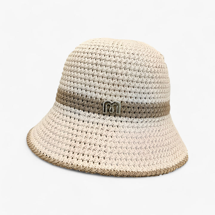 Trendy sun hat with a wide brim – Nele-Beige-Standard-State of Style
