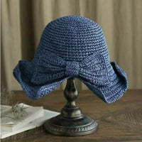 Trendy sun hats with a curved brim (1+1 free) – WaveShade Duo-Blue-Dark pink-State of Style