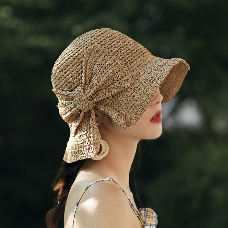 Trendy sun hats with a curved brim (1+1 free) – WaveShade Duo-Dark pink-Dark pink-State of Style