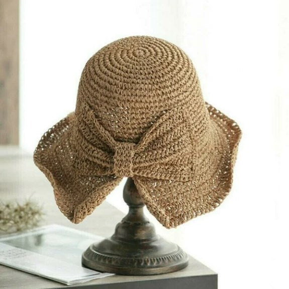 Trendy sun hats with a curved brim (1+1 free) – WaveShade Duo-Khaki-Dark pink-State of Style