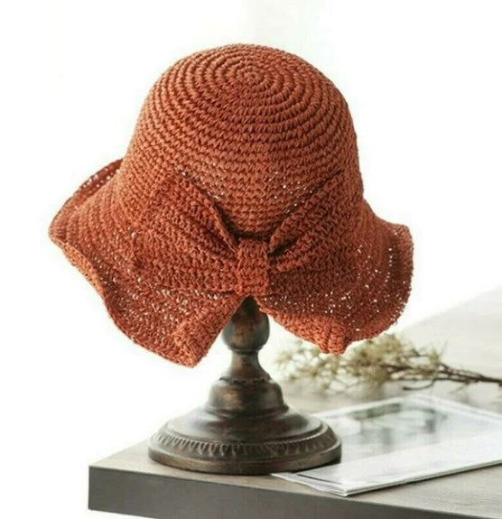Trendy sun hats with a curved brim (1+1 free) – WaveShade Duo-Orange-Dark pink-State of Style