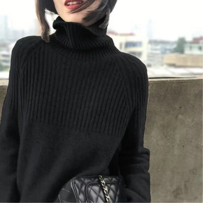 Trendy Sweater for Women - Serena-Black-S-State of Style