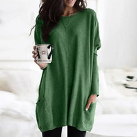 Trendy Tunic with Long Sleeves - Celina-Dark pink-S-State of Style