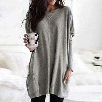Trendy Tunic with Long Sleeves - Celina-Dark pink-S-State of Style