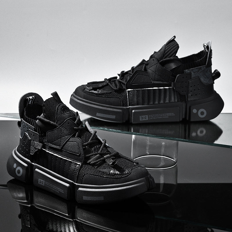 Trendy Urban Men's Sneakers - Mason-Black-5-State of Style