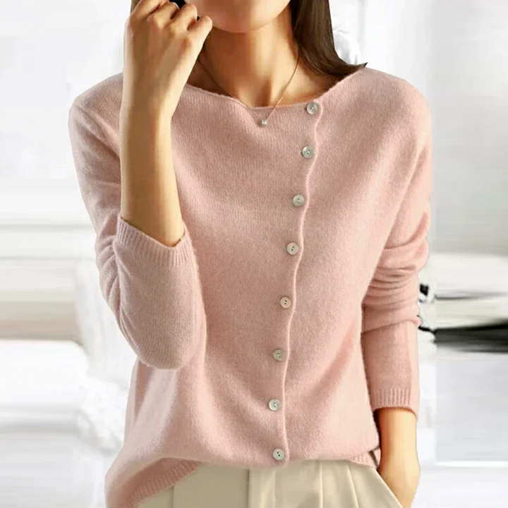 Trendy V-Neck Jumper - Sienna-Pink-XS-State of Style