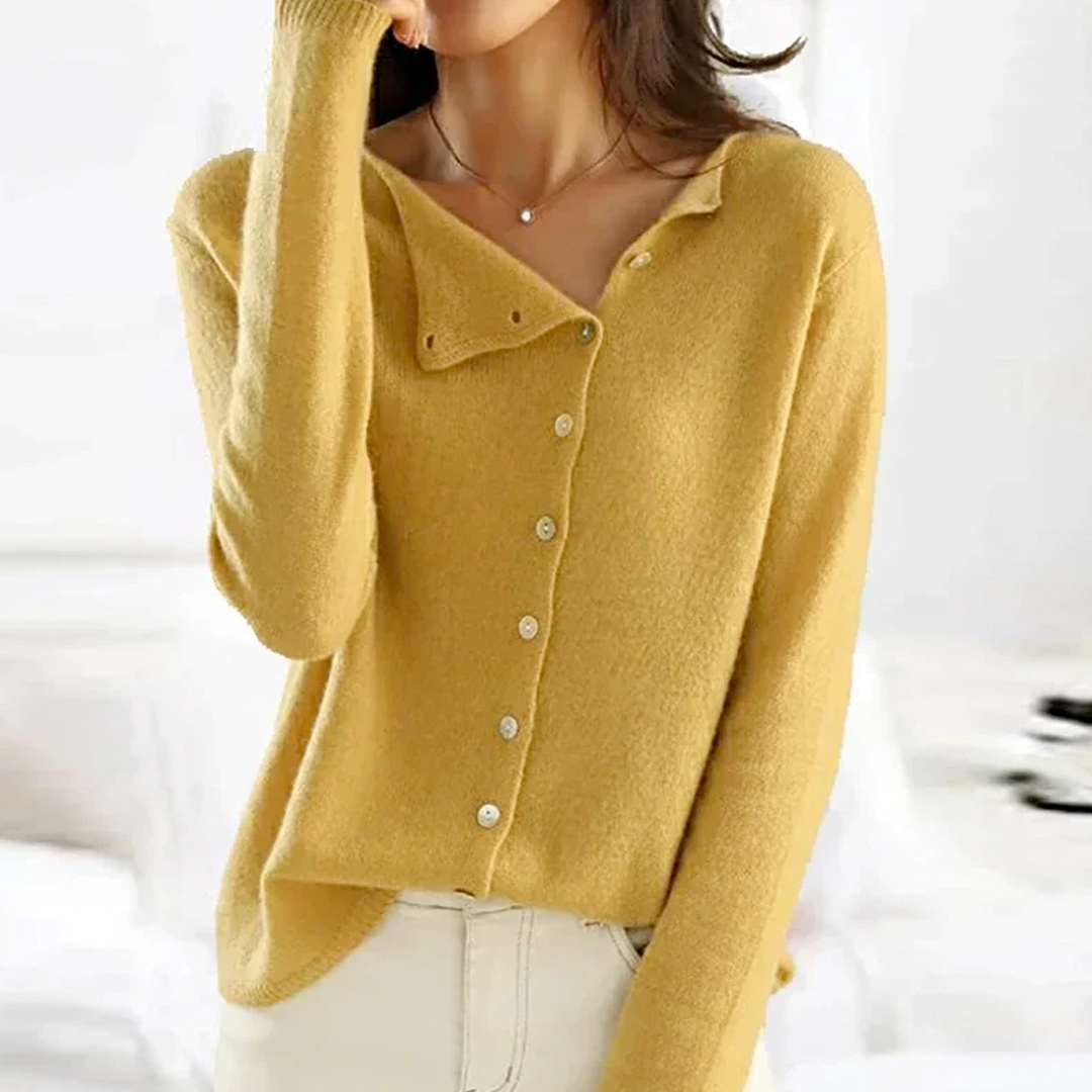 Trendy V-Neck Jumper - Sienna-Yellow-XS-State of Style
