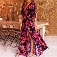 Trendy Vera Maxi Wrap Dress for Summer-S-Black-State of Style