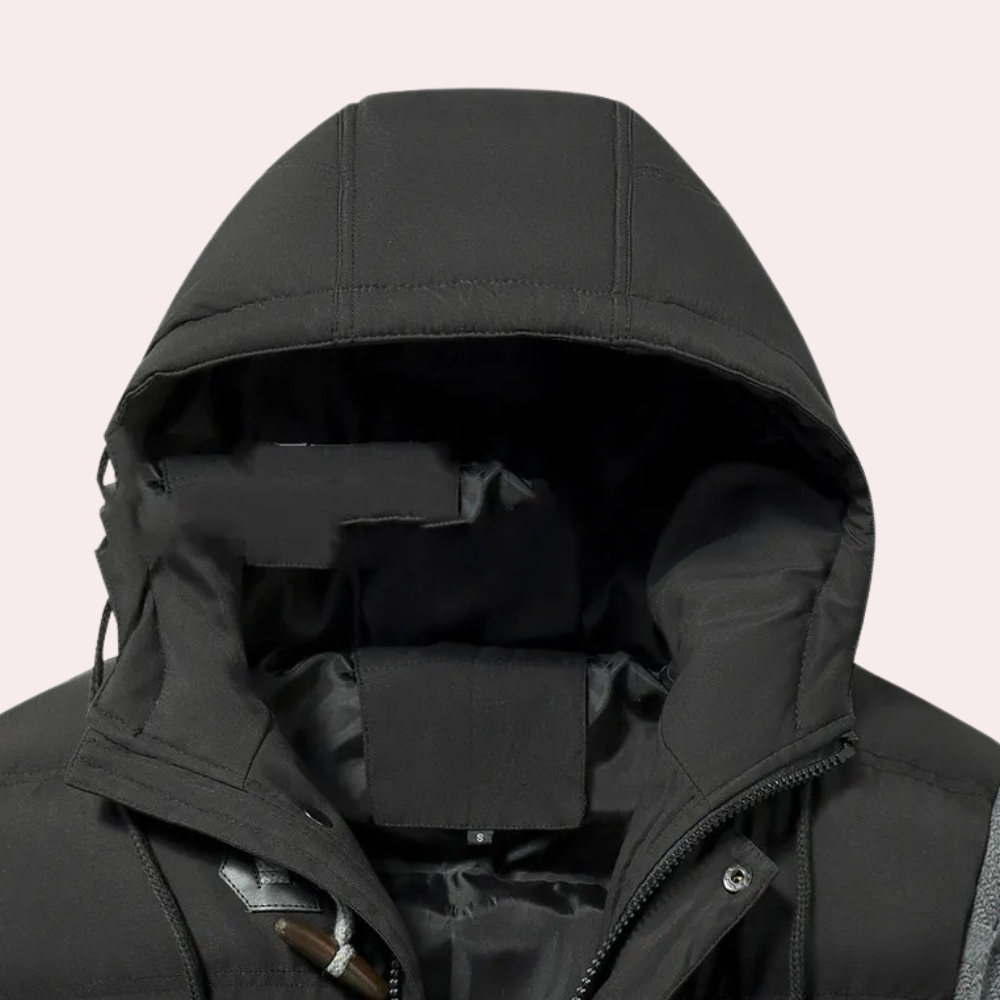 Trendy Warm Winter Jacket for Men - Raphael-Black-S-State of Style