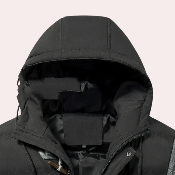 Trendy Warm Winter Jacket for Men - Raphael-Black-S-State of Style