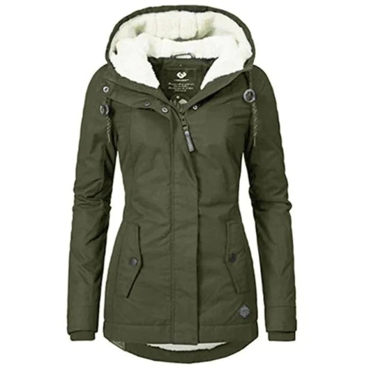 Trendy Winter Coat for Women - Evelina-Green-S-State of Style