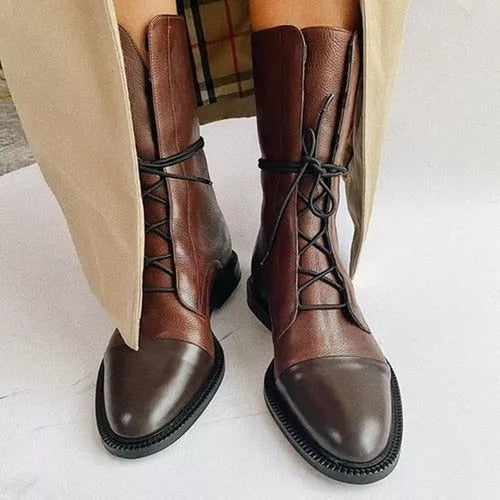 Trendy Women's Boots with Luxe Heel - Mila-Brown-4.5-State of Style
