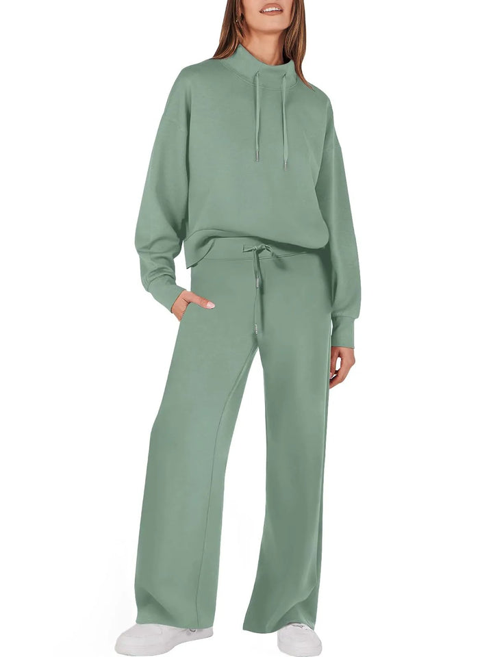 Trendy Women's Clothing Set - UrbanEase-Green-S-State of Style