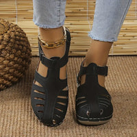 Trendy women's comfort sandals with orthopedic support – Mirella-Black-3-State of Style