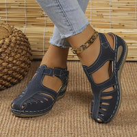 Trendy women's comfort sandals with orthopedic support – Mirella-Blue-3-State of Style