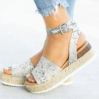Trendy women's high heel sandals with zipper – Leona-Snake Print-3-State of Style
