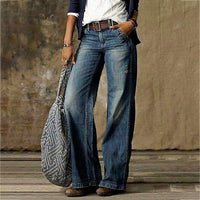 Trendy Women's Jeans - Elara-Blue-S-State of Style
