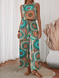 Trendy women's jumpsuit with mandala print for summer - BohoStrahl-S-State of Style