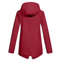 Trendy Women's Rain Jacket with Hood - Liora-Beige-S-State of Style