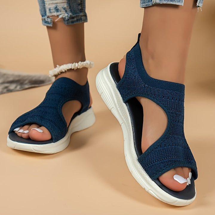 Trendy Women's Sandals with Comfortable Fit – Yara-Black-3-State of Style