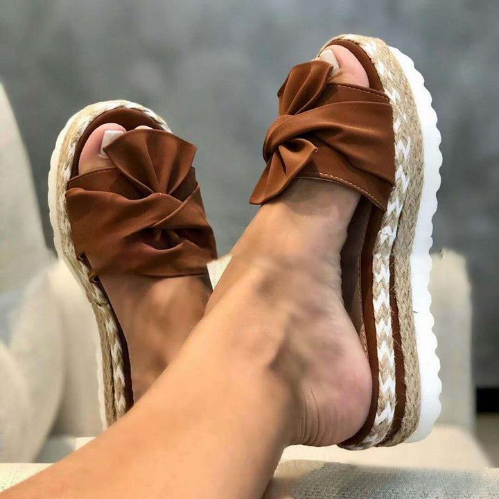 Trendy women's summer shoes with correction function and comfort sole – Selina-Brown-3-State of Style