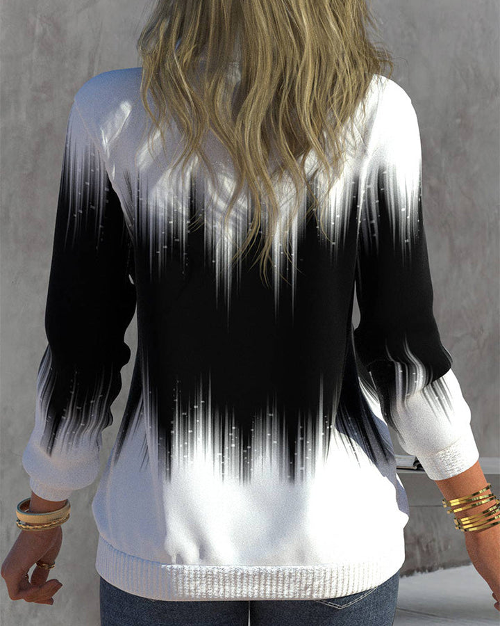 Trendy Women's Sweater with Zip - Aurora-Black-S-State of Style