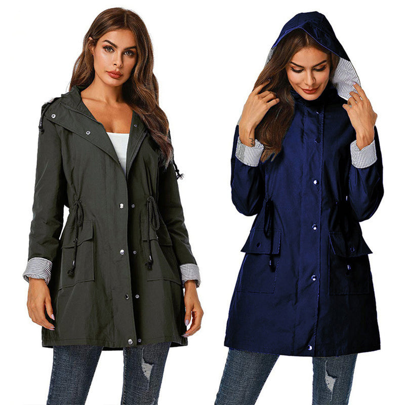 Trendy Women's Windbreaker - Lilac-Black-S-State of Style