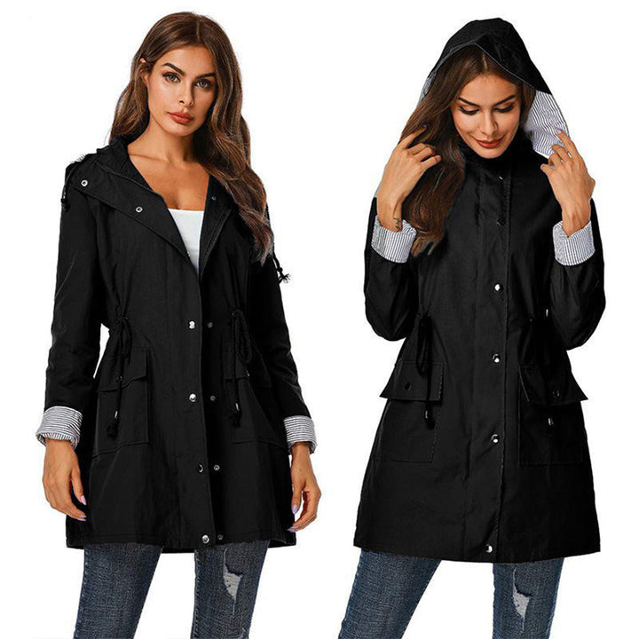 Trendy Women's Windbreaker - Viviane-Black-S-State of Style