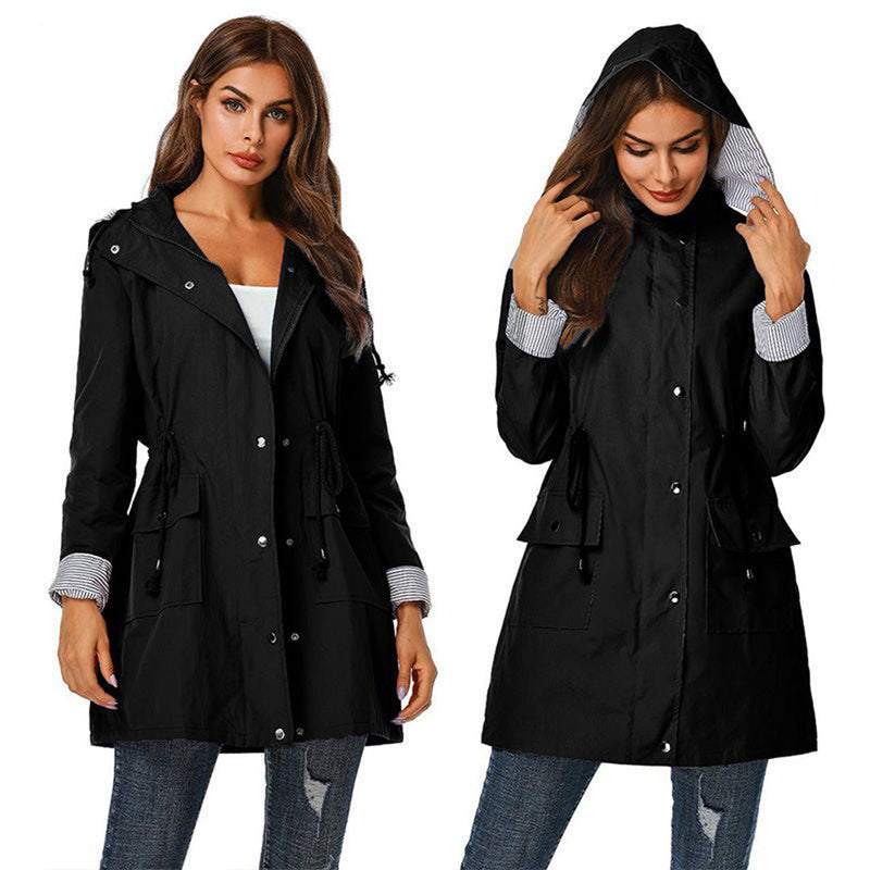 Trendy Women's Windbreaker - Viviane-Black-S-State of Style