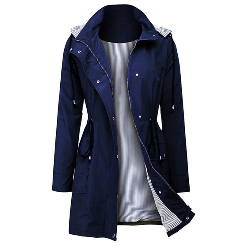 Trendy Women's Windbreaker - Viviane-Blue-S-State of Style