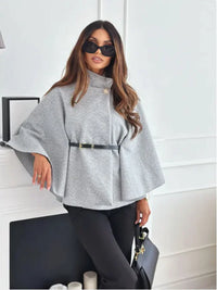 Trendy Wool Ladies Coat - Sophia-Grey-S-State of Style