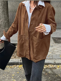 Trendy Woolen Women's Coat - Anna-Brown-S-State of Style
