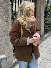 Trendy Woolen Women's Coat - Anna-Brown-S-State of Style