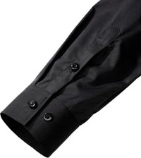 Trendy Wrinkle-Free Men's Shirt - Tom-Black-S-State of Style