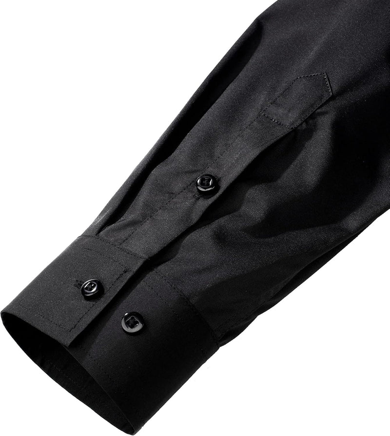 Trendy Wrinkle-Free Men's Shirt - Tom-Black-S-State of Style