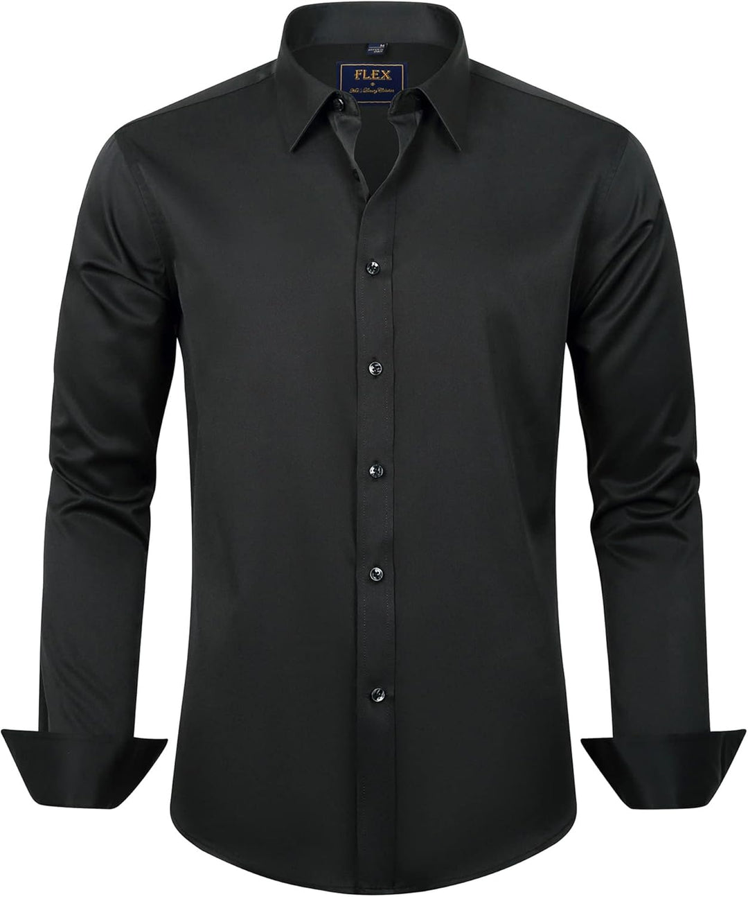 Trendy Wrinkle-Free Men's Shirt - Tom-Black-S-State of Style