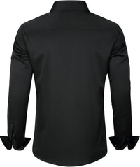 Trendy Wrinkle-Free Men's Shirt - Tom-Black-S-State of Style