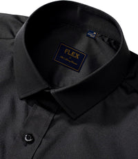 Trendy Wrinkle-Free Men's Shirt - Tom-Black-S-State of Style