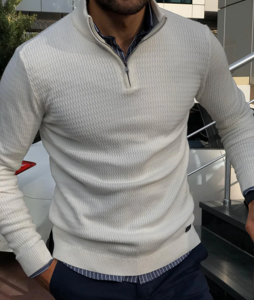 Trendy Zip Pullover - GentZip-S-State of Style