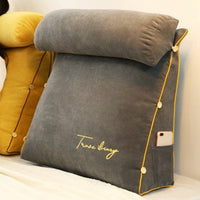 Triangular Back Support Cushion - RelaxBack-Charcoal-State of Style