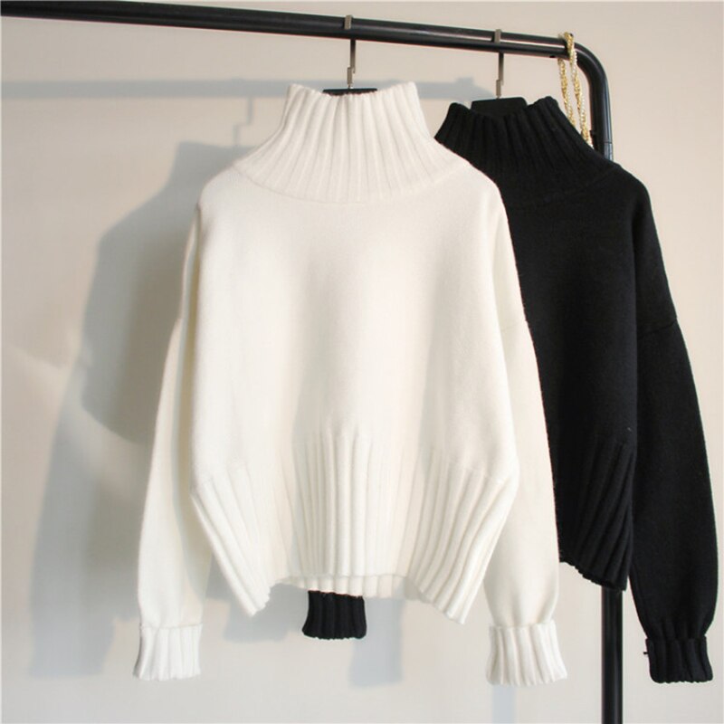 Turtleneck Sweater for Women – Cozy & Timeless Knitwear-Black-State of Style