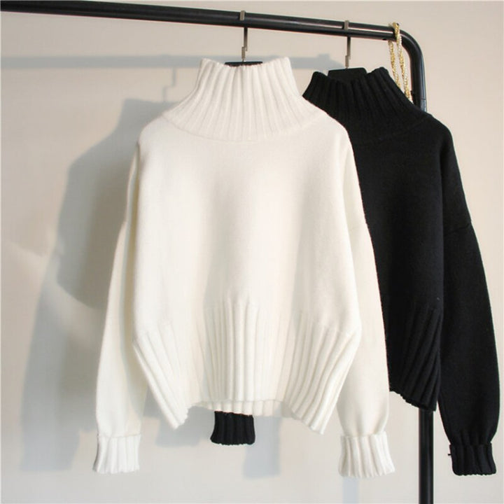 Turtleneck Sweater for Women – Cozy & Timeless Knitwear-Black-State of Style
